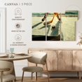 thumbnail image 4 of Elephant Stock Hockey Sunset Play Wall Art - Horizontal Multi Panel Canvas - Living Room Wall Decor - Sports Multi Panel - Gray And Orange Decor - 23" x 14", 4 of 4