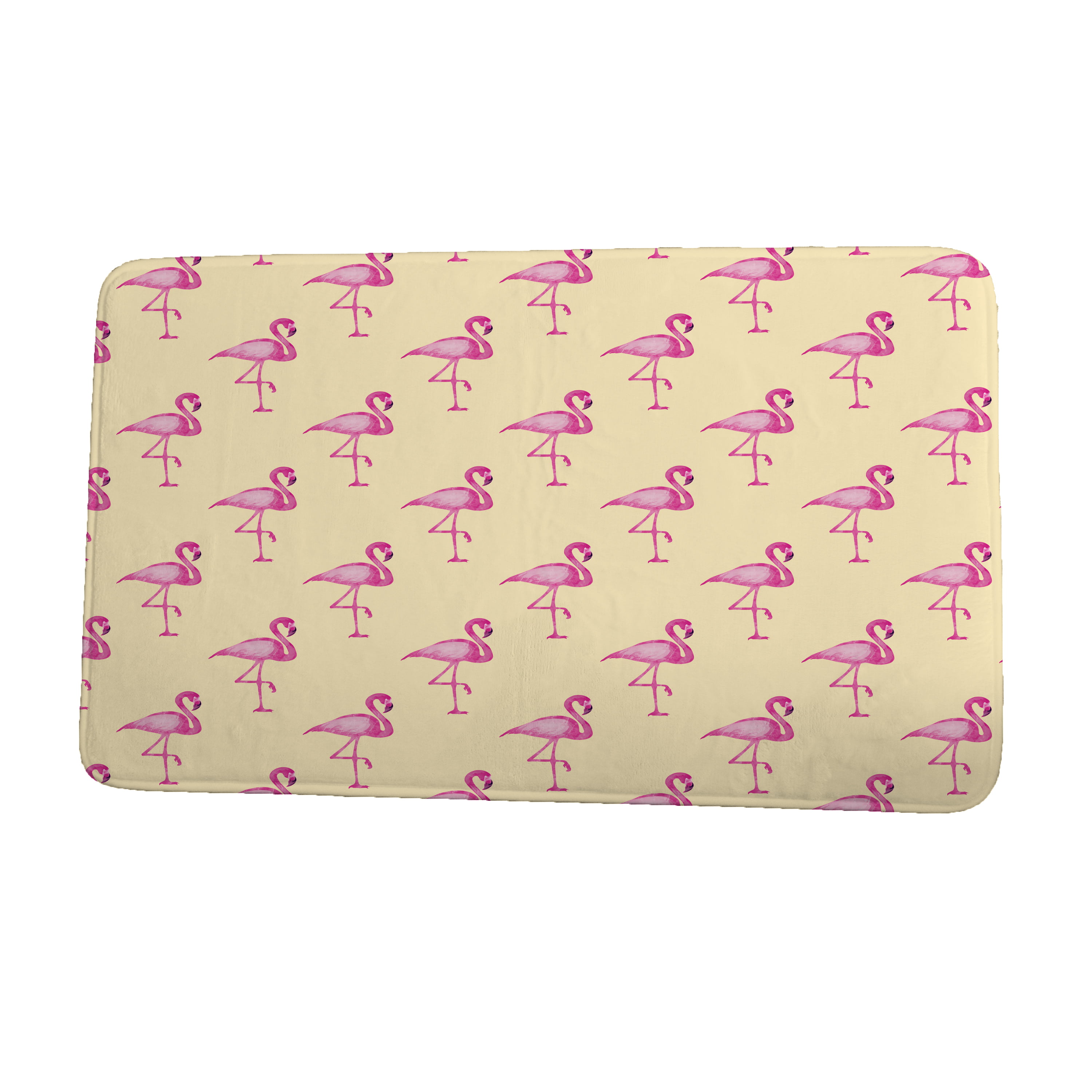 Bathtub Bathroom Mats ATOMO Flamingo Pattern Nonslip Bath Tub Shower Mat with Suction Cups Machine Washable 