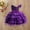 Purple, variant on Zecgelong Elegant Dress For Girls Formal Gown With Sash Toddler Party Attire For Birthday Celebration And Holiday Events Idea For Girls Dress For Kids Size 3-4 Years Red
