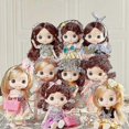 thumbnail image 1 of 17cm Doll 13 Movable Joints 1/8 Multi-color Eyeball Cute Doll And Clothes Can Dress Up Girls Diy Toy Birthday Gifts For Children, 1 of 1