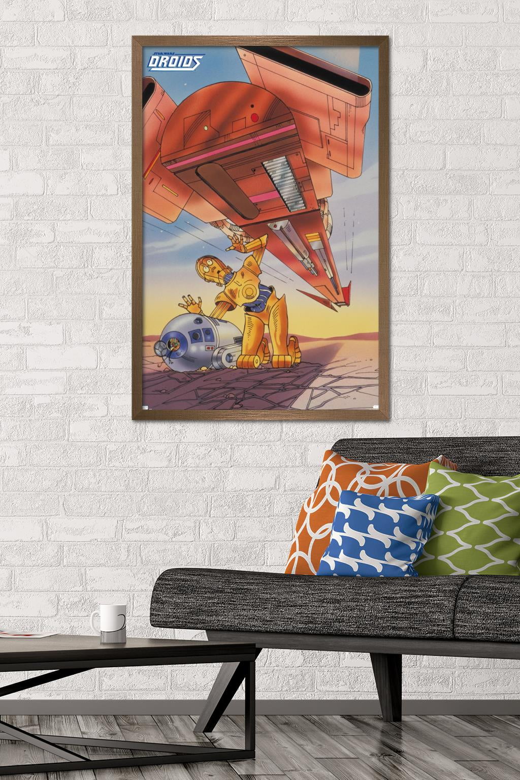 Star Wars: Droids - R2-D2, C-3PO Wall Poster, 22.375" x 34", Framed