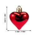 thumbnail image 2 of 24Pcs Valentine's Day Heart Shaped Ornaments - Romantic Red, Pink & Silver Hanging Decor for Tree, Wedding, Party & Home Decorations (6 Styles), 2 of 9