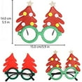 thumbnail image 7 of LINLIN Christmas Glasses, 9 Pieces Glitter Party Glasses Frames Christmas Funny Sunglasses Christmas Party Glasses for Christmas Parties Holiday, 7 of 7