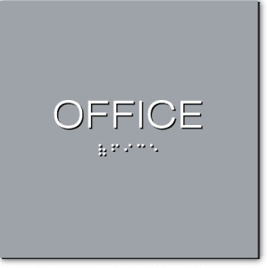 

Office Sign-Gray / White (3 Units)
