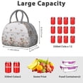 thumbnail image 4 of Butterfly Dreams Lunch Bag – Colorful Butterfly Print with Floral Fashion Details for Everyday Style, 4 of 4