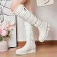 thumbnail image 2 of Platform Knee High Winter Snow Boots for Women with Fleece Lined Waterproof Warm Hidden Wedges Tall Boots, 2 of 7