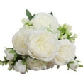 thumbnail image 2 of SPRING PARK 1Pc 5-Head Fake Roses for DIY Wedding Bouquets Centerpieces Arrangements Party Baby Shower Party Home Decorations, 2 of 7