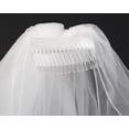 thumbnail image 6 of YooGuoGuo House Women's 2 Tier Short Simple Wedding Bridal Veil With Metal Comb HL11, 6 of 7
