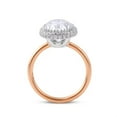 thumbnail image 4 of solitaire jewels 3CT Oval Moissanite Halo Engagement Ring For Women, 14K Rose Gold, 4 of 6