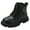 Black, variant on Boys Girls Waterproof Combat Boots Lace Up Side Zipper Ankle Booties for Toddler/Little Kid/Big Kid(Black,11-11.5 Years)