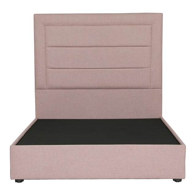 Box Base Cama Matrimonial+Cabecera Blend Rosa