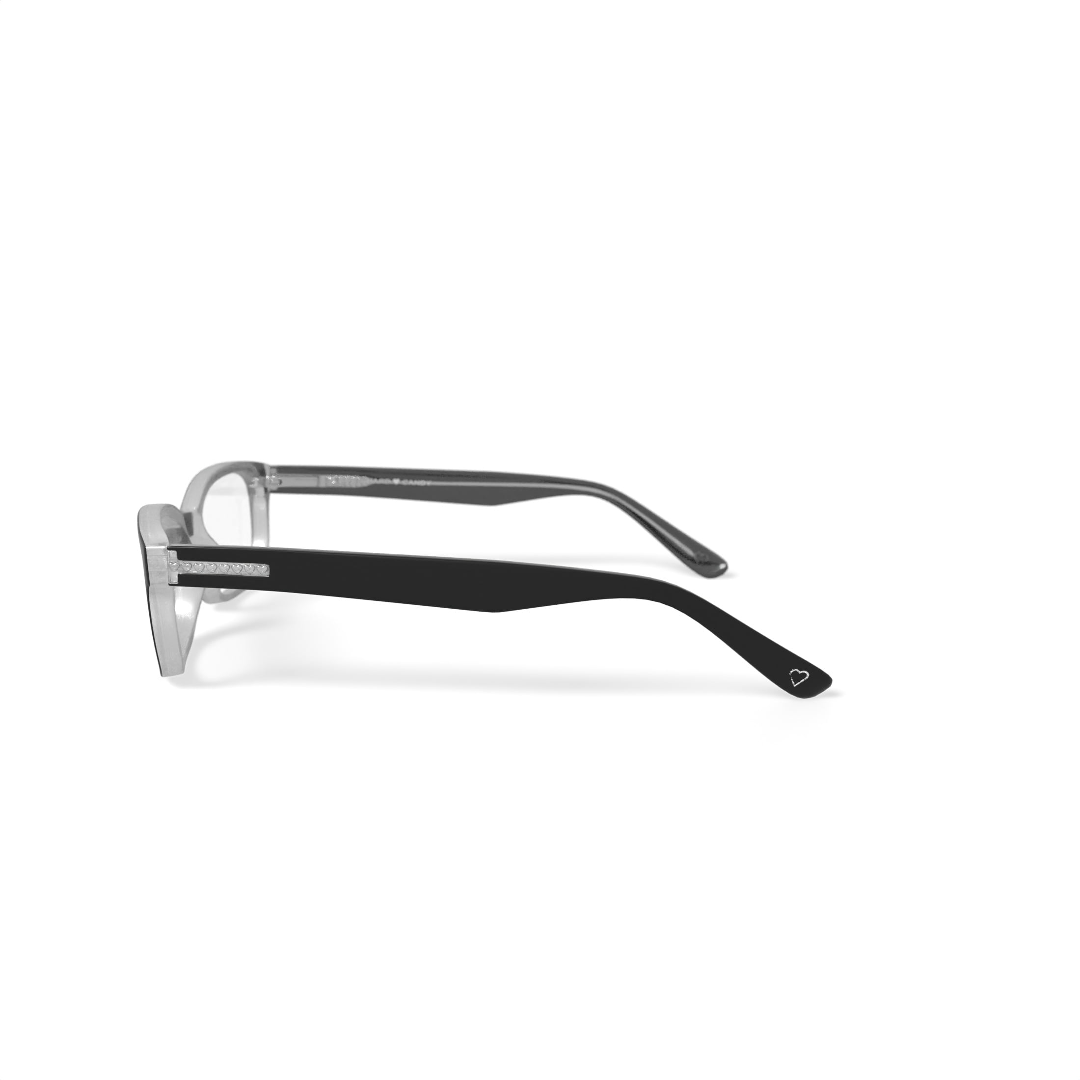 Hard Candy Women's HC17 Rectangular Prescription Eyeglasses with Case, Black