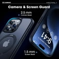 thumbnail image 6 of Genuine Official Magnetic Ring Stand for iPhone 15 Pro Case [Military Drop Protection] [Compatible with MagSafe] Shockproof Matte Translucent Slim Phone Case 6.1'' 2023, Black, 6 of 8
