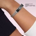 thumbnail image 6 of Elegant Sports Smart Bracelet, Waterproof Fitness Tracker Smart Band with Pedometer Step Counter, Daily Activity Monitor and Bluetooth Call Reminder, Silver Steel Strap (10.2 in / 26.0 cm), 6 of 8