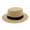 Beige, variant on Lroveb Fedora Hats for Women Wide Brim Wool Felt Flat Top Hat Party Church Trilby Cap