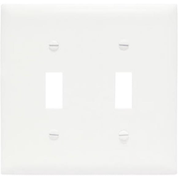 TPJ2WCC10 Wall Plate, 2 Gang, White