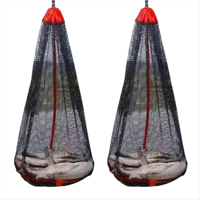 Bolsa de Red de Pesca Plegable, Red de Pesca Engrosada, PequeñA en la Boca, Fondo Plano, Almacenamiento Protector de 3 Metros de