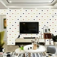 thumbnail image 4 of 10PCS Stereo 3D Wall Foam Panel Roof Self-adhesive Wallpaper Home Decor Living Room Decor 35*35CM, 4 of 5