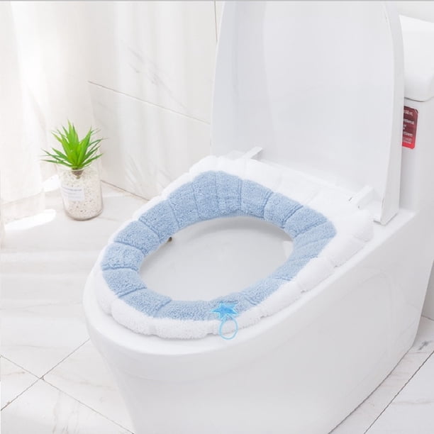 LADIGASU Baño Asiento Inodoro Closestool Lavable Suave Calentador Esterilla Cubierta Cojín Rebajas Flash Deals 1X Asiento de Inodoro