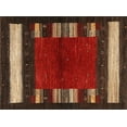 thumbnail image 1 of Ahgly Company Indoor Rectangle Contemporary Sienna Brown Abstract Area Rugs, 3' x 5', 1 of 6