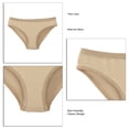 thumbnail image 5 of Calzoncillos de mujer Bragas de algodón amigables con la piel simples de moda Ropa interior de mujer de cintura baja Color de piel L, 5 of 5