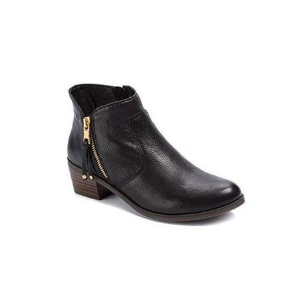 Bottines Bare Traps Taille 11 - Noir - Cuir Synthétique, Talon Bloc, Brodées
