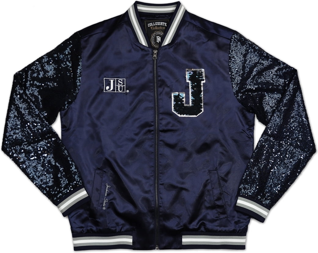 navy satin jacket ladies