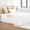 White, variant on Defend Slide Bed Skirt, Elastic Pleated Bed Skirt Elastic Drooping Bed Skirt Hotel Style Bed Skirt for Home Hotel Spring Mattress