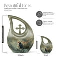 thumbnail image 2 of MUKTIVE Puffin Bird Urns for Human Ashes Adult Male & Female - Cremation Urn for Women - Large Funeral Cremation Urns for Men - Burial Memorial Tribute for Mom & Dad (10inch), 2 of 7