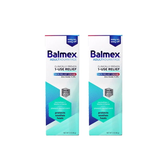 Balmex Adult Care Rash Cream, 3 OZ (Pack of 2)