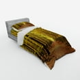 thumbnail image 2 of Ambesonne Fall Bedding Set 3 Pcs, Pathway into the Forest, Twin, Yellow Brown, 2 of 2