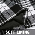 thumbnail image 5 of UFOUND Women High Waist Plaid A-Line Pencil Skirt Tight Fitting Mini Wool Skirt Cute, 5 of 8