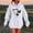 White, variant on EchfiProm Womens Oversized Sweatshirt Trendy Gray Hoodies with Pockets Floral Hooded Long Sleeve Tunic Tops for Ladies