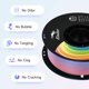 thumbnail image 3 of Filamento para impresora 3D Creality Rainbow PLA Plus de 1,75 mm, 1 kg, 3 of 7