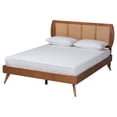 thumbnail image 4 of Baxton Studio Asami Mid-Century Bedroom Set, 3-Piece, Walnut Brown, 4 of 15