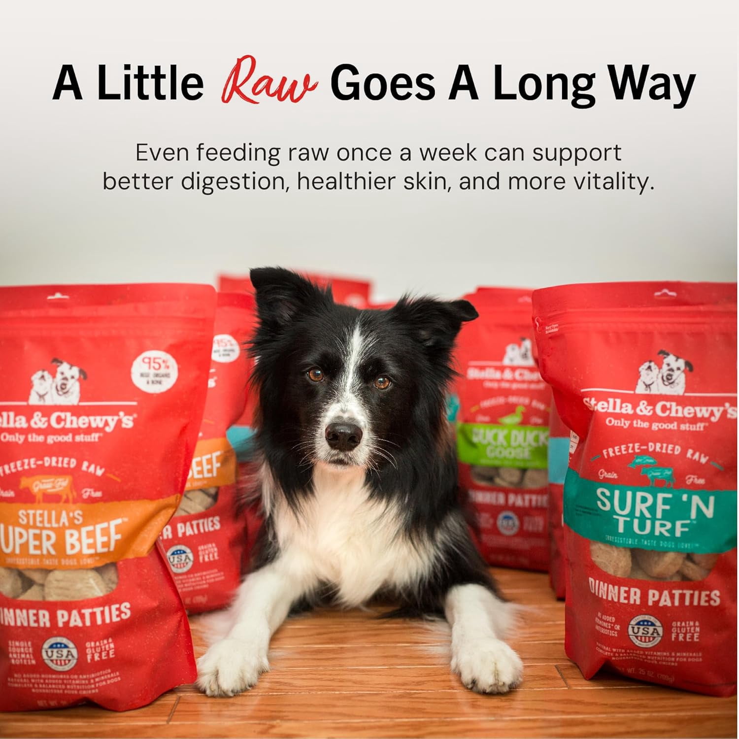 Stella & Chewy's Freeze-Dried Raw Dinner Patties for Dogs - Chewy's Chicken Recipe - 14 Ounce Bag
