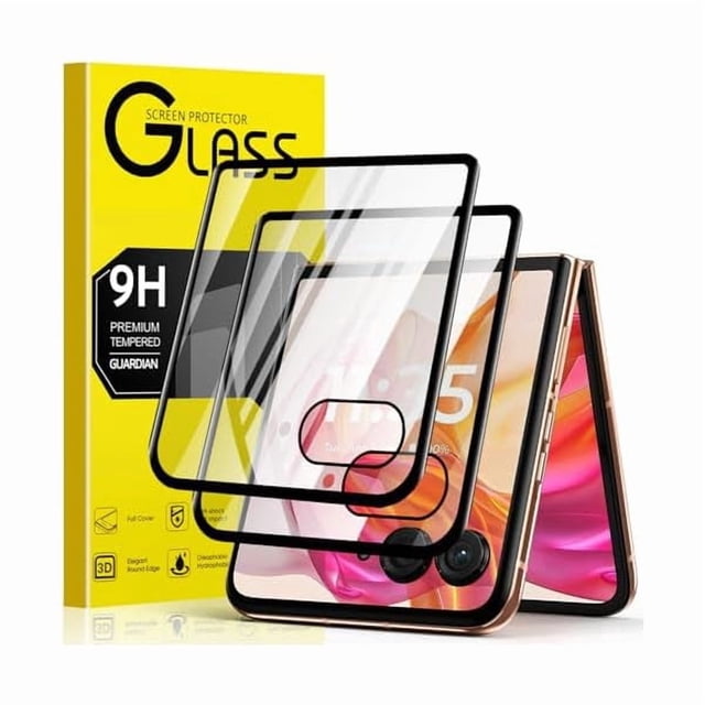 xixishop (2 Pack) for Motorola Razr+ 2025 Front Screen Protector, Moto Razr+ 2025 Case Friendly Tempered Glass Screen Cover, Bubble Free Anti Scratch Screen Protector for Razr Plus 2025