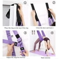 thumbnail image 4 of Sangle Extensible Taille avec Ancrage de Porte, Sangle d'Exercice de Yoga Réglable Bande de Remise en Forme Jambe Étirement Sangle Arrière Plier Sangle d'Inversion Fendue pour Ballet, Yoga, Fitness, Danse, 4 of 5