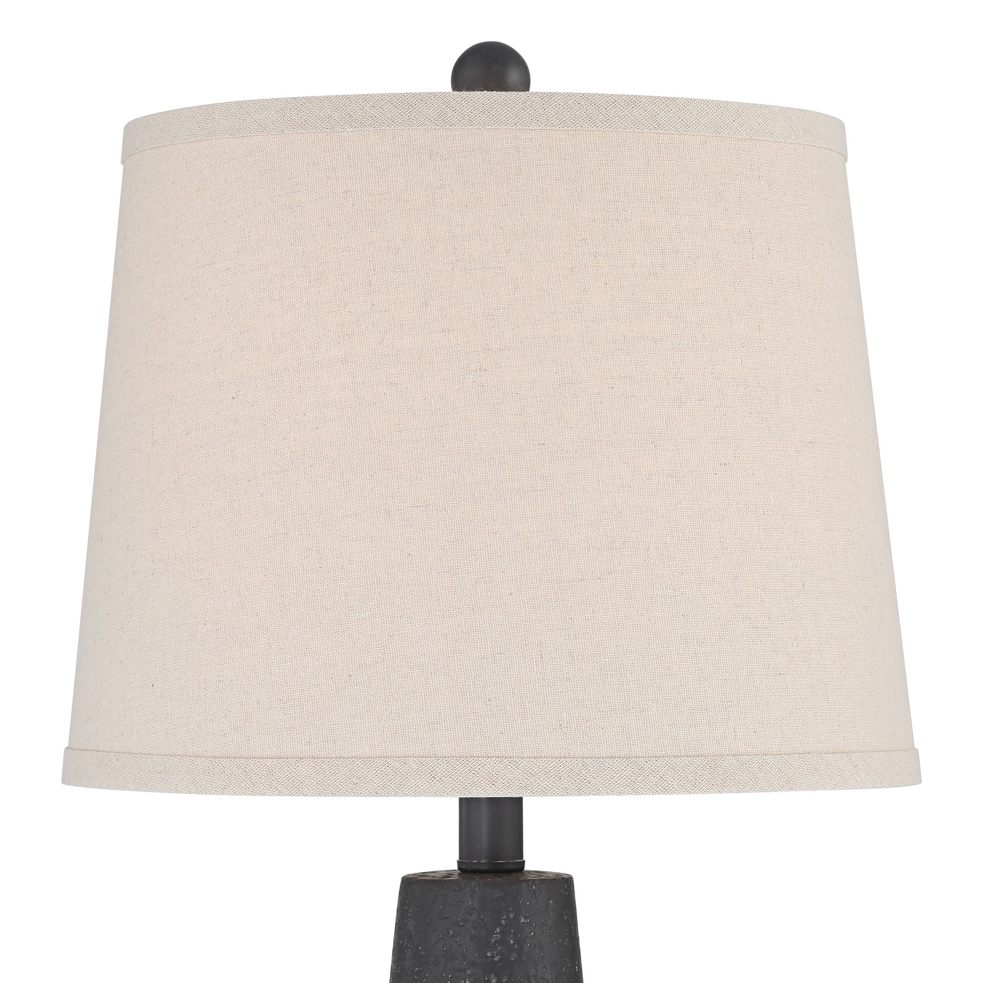 360 Lighting Romeo 23 1/2" High Jar Small Modern Coastal Accent Table Lamps Set of 2 Stone Gray Finish Living Room Bedroom