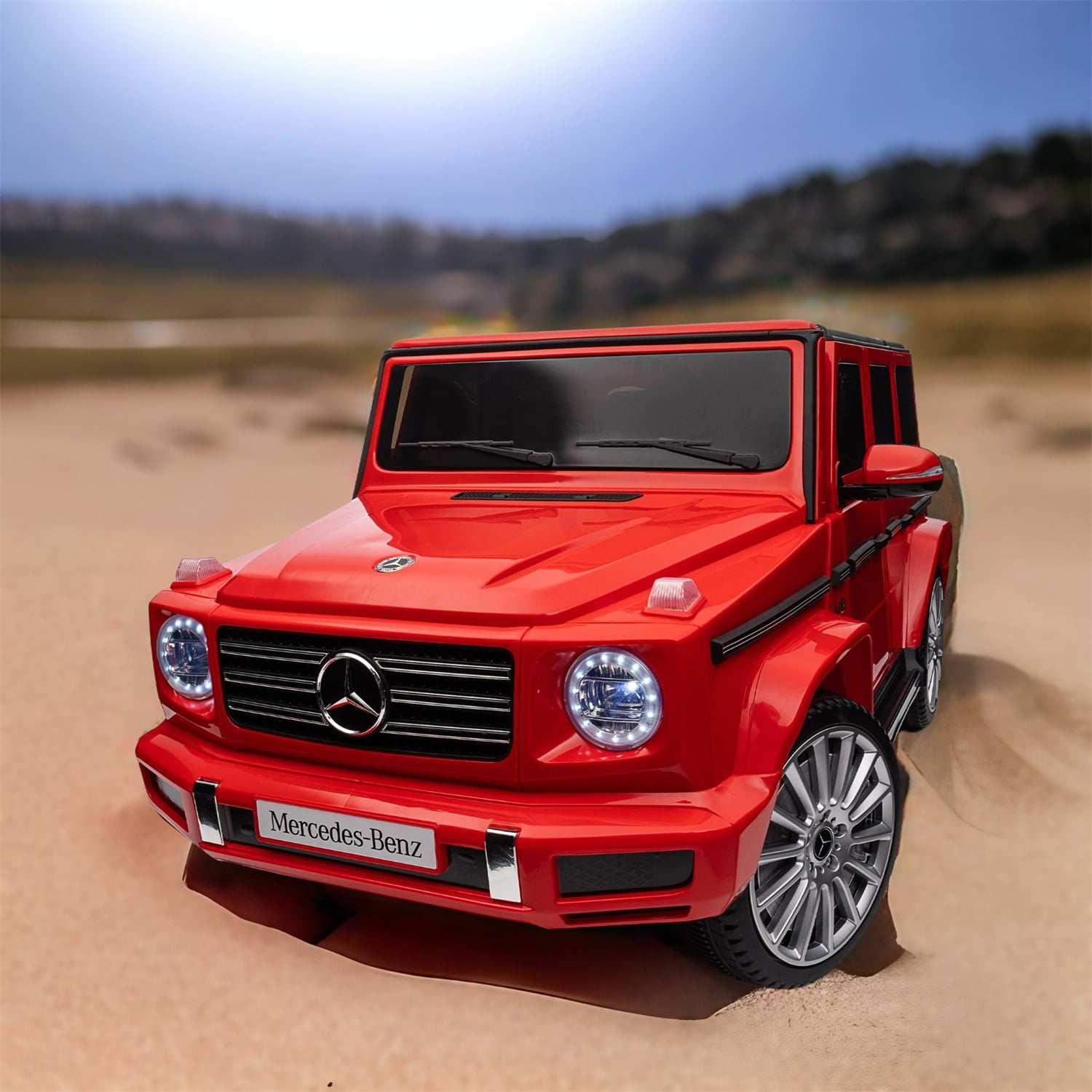 CIPACHO 24V Kids Ride On Toy Licensed Mercedes-Benz G500, Electric Car for Kids with Remote Control, Three speed Adjustable, Red