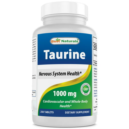 Best Naturals Taurine 1000 mg 250 Tablets (Best Time Of Day To Take Taurine)