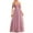 Pink, variant on Elainilye Fashion Wedding Guest Dresses for Women Casual Long Sleeve V-Neck Summer Casual Long Dress Evening Dress Prom Dress,Pink