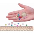 thumbnail image 4 of 300pcs 10 Color 8mm Crackle Lampwork Glass Beads Handcrafted Round Crystal Glass Beads for DIY Craft Bracelet Necklace Jewelry Making, 4 of 4