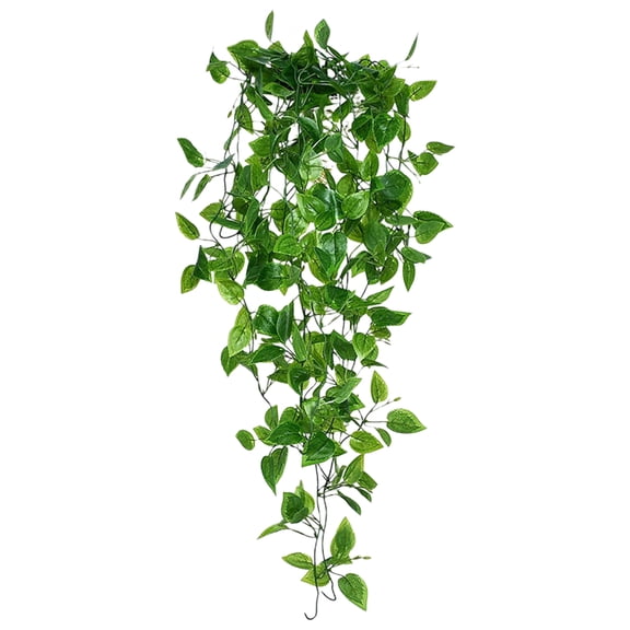Small Fake Hanging Plant, Artificial Hanging Plant Greenery Faux Ivy Vine Plant Hanging Plant for Shelf Home Office Indoor Outdoor Garden Greenery Decor, 1Pc, Available in Multicolor(Green,41x4")