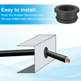 thumbnail image 4 of Uxcell 7 8 inch Rubber Grommets, 3Pcs Top Hat Grommet for Wiring Cable Gasket Hole Plugs, Black, 4 of 5