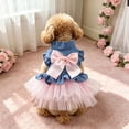 thumbnail image 5 of Nkmbld Pet Clothes Soft Breathable Puppy Outfits for Small Medium Dogs, Spring Summer Puppy Dogs Princess Dresses with Bowknot for Birthday Party Wedding, 5 of 8