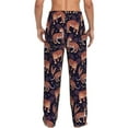 thumbnail image 3 of Xecao Leopard Print Men's Straight Lounge Pajama Pants: The Ultimate in Comfortable Sleepwear, 3 of 9