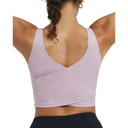 

RUNNING GIRL Women Sports Bra Padded Crop Tops Yoga Bra Wirefree Workout Tanks