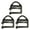 3pcs, variant on Webbing Buckle Hardware Fastener Replacement Release Buckles Clips for Outdoor Backpack Repairing Camping Luggage Straps 3pcs