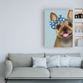 thumbnail image 3 of Trademark Fine Art 'French Bulldog and Blue Bow' Canvas Art by Fab Funky, 3 of 3